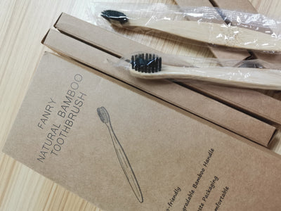FANRY 10 Toothbrushes with Soft Bristles for Adult Household Bamboo Toothbrushes for Couples