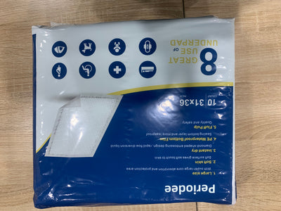 Periodee Disposable Underpads, Bed Pads, Incontinence Pad, Super Absorbent, 10 Count