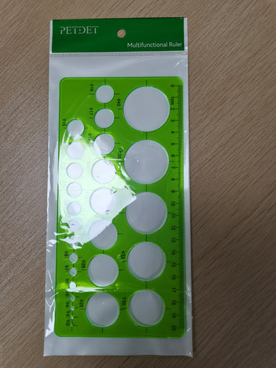 PETDET Multifunctional Ruler,  Drawing Ruler Plastic Draft Template Measuring Tool, Ruler Suitable for Students and Office
