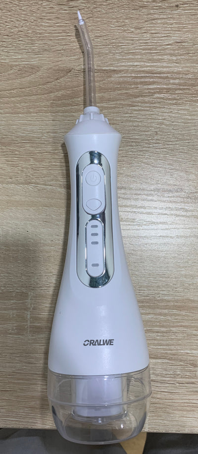 ORALWE Water Flosser Cordless Dental Oral Irrigator, IPX7 Rechargeable 300ML Water Pick Teeth Cleaner, 3 Modes,1 Water Flosser and 8 Nozzle,Portable for Home or Travel