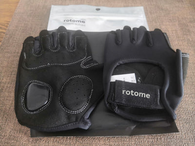 rotome Workout Glove Fitness Glove Men's and Women's Breathable Wear-resistant Equipment Riding Training Gloves Exposed Finger Anti-skid Horizontal Bar Gloves Medium