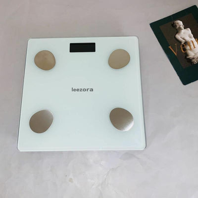 leezora Electronic Scale Weight Scale Household Body Fat Scale Charging Intelligent Fat Measuring Small Body Scale