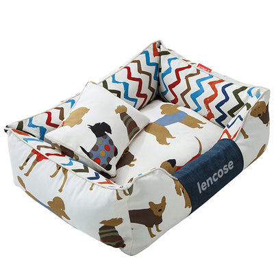 lencose Large Dog Pet Pad Dog's Nest Cat's Nest Can Be Disassembled and Washed in Winter