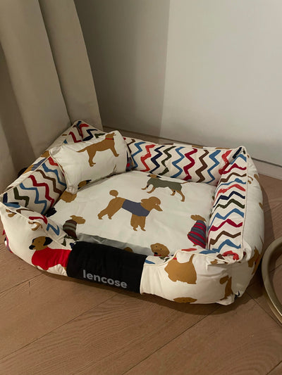 lencose Large Dog Pet Pad Dog's Nest Cat's Nest Can Be Disassembled and Washed in Winter
