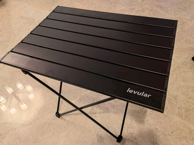 levular Outdoor Portable Folding Table Stall Table Light Aluminum Alloy Beach Picnic Table Self Driving Barbecue Table