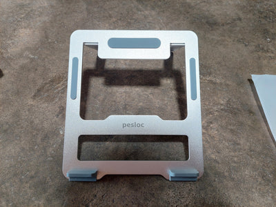 pesloc Aluminum Alloy Notebook Computer Bracket Bottom Support Heat Dissipation Folding Desktop Portable Adjustable Flat Metal Bracket