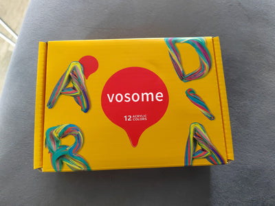 vosome Watercolor Paint Set 12 Color Solid Water-soluble Paint with Portable Box